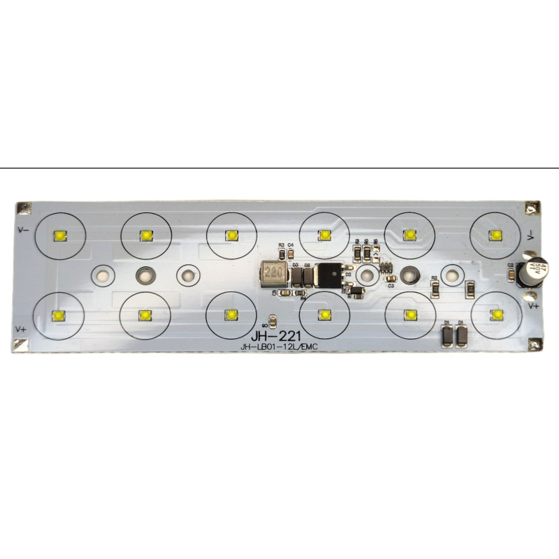 PŁYTKA Z DIODAMI LED do lampy roboczej 36W 12-24V z driverem itp