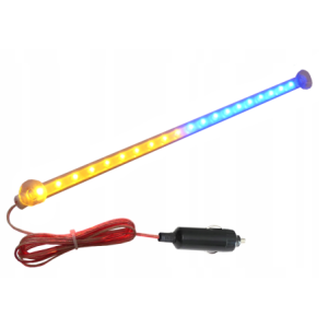 Flaga LED UKRAINA niebiesko żółta 12V przyssawki