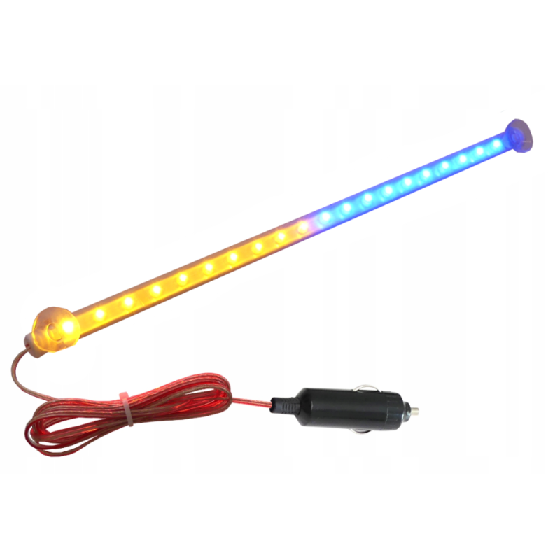 Flaga LED UKRAINA niebiesko żółta 24V przyssawki