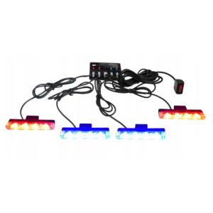 STROBOSKOPY LED 16W SLIM n/cz