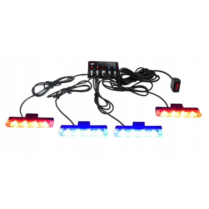 STROBOSKOPY LED 16W SLIM n/cz