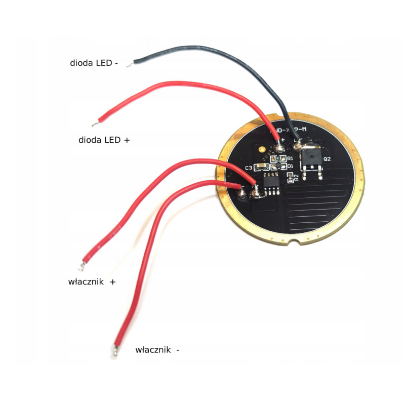 Sterownik płytka do latarki LED 3-5V  Mosfet