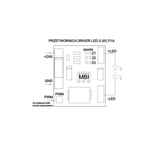 DRIVER LED 0,35A 0,7A 1A przetwornica Macroblock MBI6655