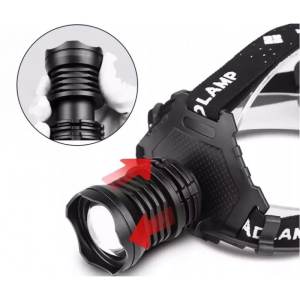 Latarka czołowa UV POWER LED XHP ZOOM 3xLi-ion do bursztynu
