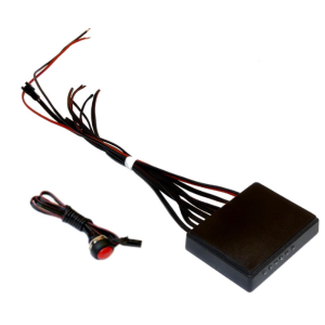 BELKA ostrzegawcza 8 x lampa led z mocowaniem pomarańczowa + sterownik 24V