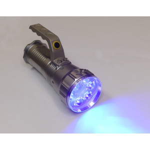 LATARKA LED 12W UV 405nm Li-ion ładowana do bursztynu