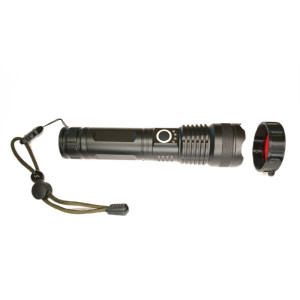Latarka taktyczna akumulatorowa Wojskowa  USB 5 Trybów + FILTRY RGB