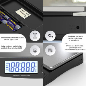 WAGA 30KG /1g elektroniczna do paczek , licząca sztuki