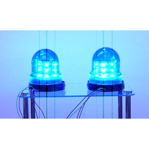 Kogut - wkład, moduł błyskowy/rotator LED 12V niebieski