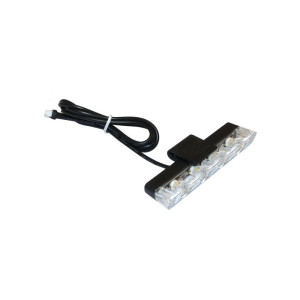 STROBOSKOPY LED 2x4W / 2 KANAŁY ŻÓŁTE SLIM