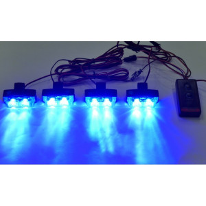 STROBOSKOPY NIEBIESKIE DEKORACYJNE TUNING 8W