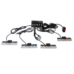 STROBOSKOPY LED 16W SLIM n/cz