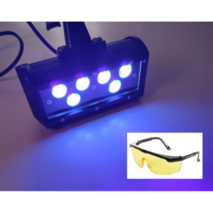 lampa do szukania bursztynu z zasilaniem zewnętrznym i uniwersalnym napięciem zasilania 12 do 25V zestaw z okularami z filtrem