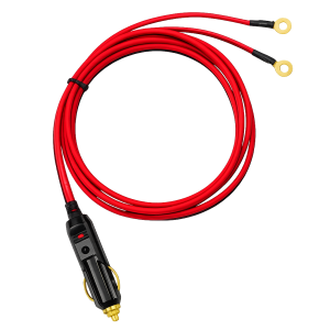Wtyk gniazda zapalniczki z kablem 2m i konektorami M6 12V 24V POWERCORD