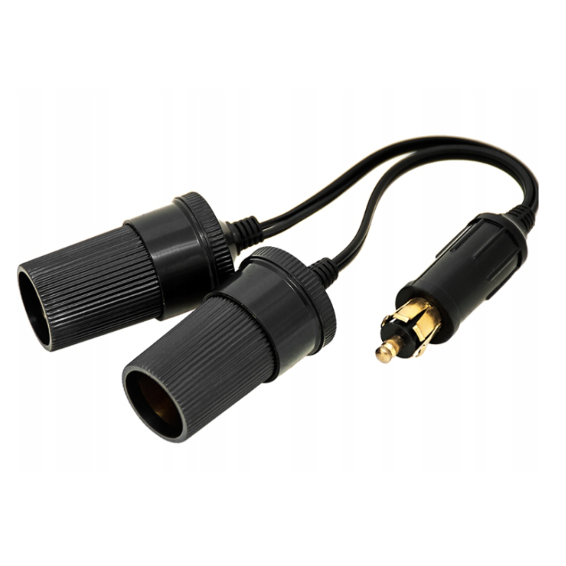 Adapter zapalniczki rozdzielacz rozgałęźnik 2 gniazda EURO DIN 12V 24V
